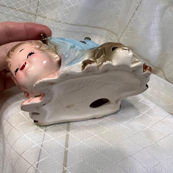 Vintage Josef Original Happiness is Boy in Tent Series, 1960s Vintage Figurines - Picture 7 of 9